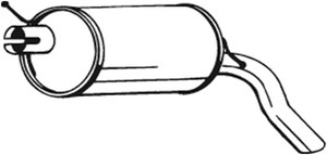 Takaäänenvaimentaja, FORD GALAXY, SEAT ALHAMBRA, VW SHARAN, 1029673, 1067573, 1087574, 1206010, 7M0253609AA, 7M0253609AJ, 7M0253609AP, 7