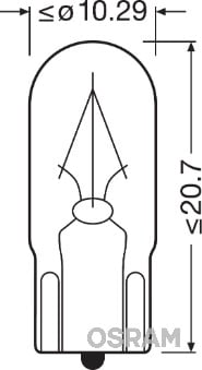 Polttimo, sisävalo OSRAM 2840