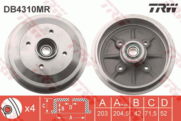 Jarrurumpu TRW DB4310MR