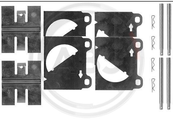 Tarvikesarja, jarrupala A.B.S. 0950Q