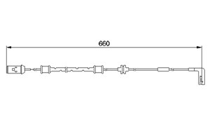 Kulumisenilmaisin, jarrupala, Etuakseli, OPEL VECTRA B, VECTRA B Halvkombi, VECTRA B Kombi, VAUXHALL VECTRA, 6238389, 90497052