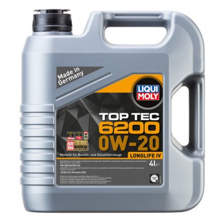 Moottoriöljy LIQUI MOLY TOP TEC 6200 0W20 4L