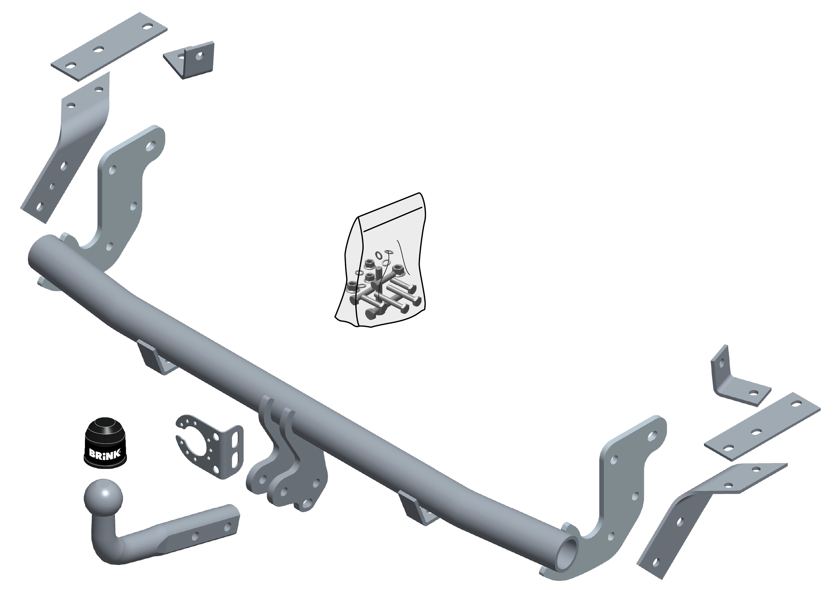 Vetokoukku BRINK 629500 Mitsubishi ASX '10-
