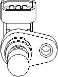Tunnistin, nokka-akselin ajoitus, OPEL,VAUXHALL, 09118374, 62 38 110