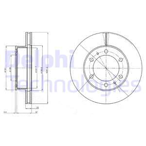 Jarrulevy DELPHI BG4211C