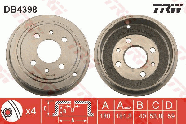 Jarrurumpu TRW DB4398
