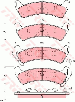 Jarrupalasarja, levyjarru TRW GDB4041