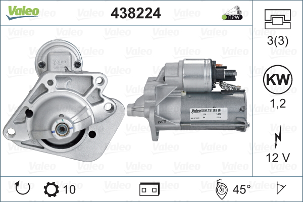 Startteri VALEO 438224