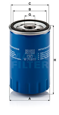 Öljynsuodatin MANN-FILTER W 719/11