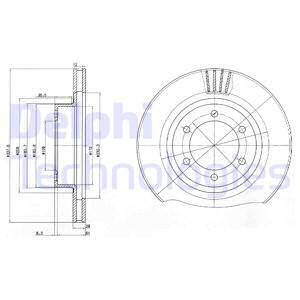 Jarrulevy DELPHI BG4052