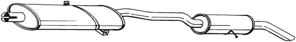 Takaäänenvaimentaja BOSAL 286-205