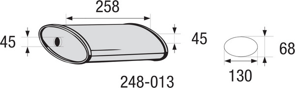 Keskiäänenvaimennin, yleismalli BOSAL 248-013