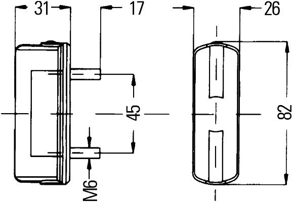 Rekisterikilven valo HELLA 2KA 997 011-001