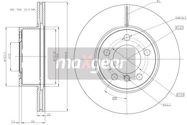 Jarrulevy MAXGEAR 19-3213