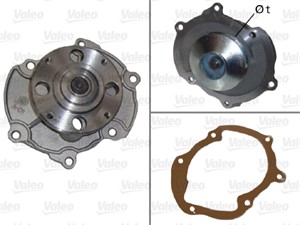 Vesipumppu, ALFA ROMEO,CADILLAC,CHEVROLET,OPEL,SAAB,VAUXHALL, 12566029, 12588982, 12618472, 1334648, 1740078J00, 6334043, 71741078, 7174