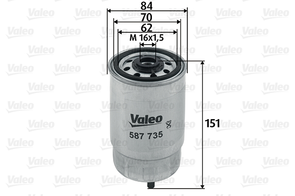 Polttoainesuodatin VALEO 587735