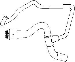 Jäähdyttimen letku, OPEL,VAUXHALL, 09129558, 68 18 482