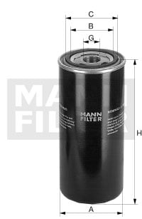 Öljynsuodatin MANN-FILTER W 12 205/1