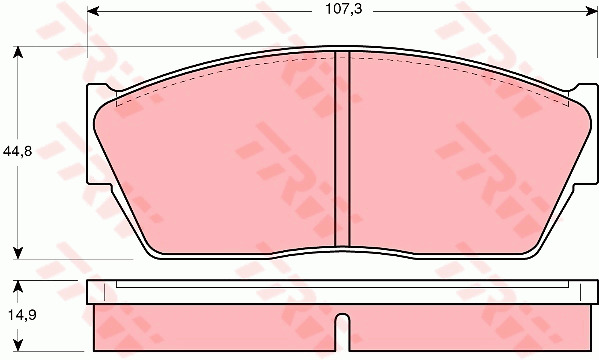 Jarrupalasarja, levyjarru TRW GDB284