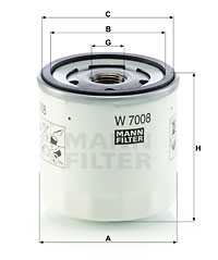 Öljynsuodatin MANN-FILTER W 7008
