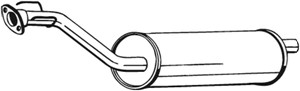 Keskiäänenvaimentaja, OPEL FRONTERA A, FRONTERA A Sport, VAUXHALL FRONTERA Mk I, 852919, 91140230