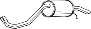 Takaäänenvaimentaja, VW FOX Halvkombi, FOX Van, 5Z6253609C, 5Z6253609M