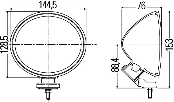 Kaukovalo HELLA 1F4 007 893-081