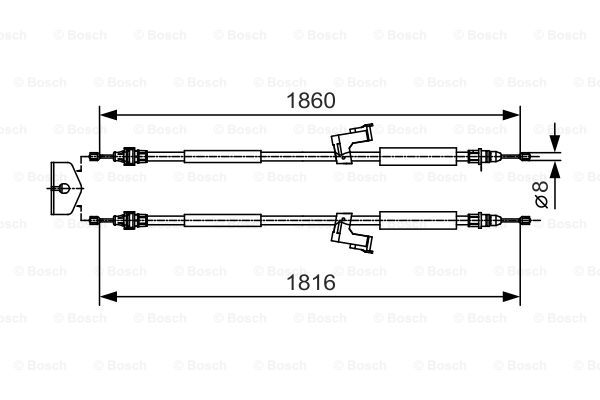Käsijarruvaijeri BOSCH 1 987 482 019