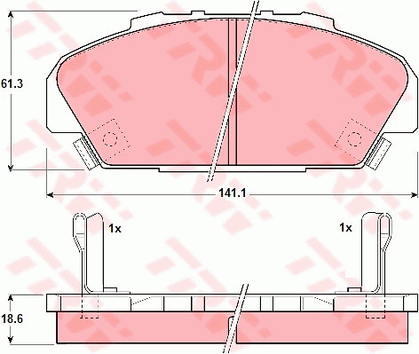 Jarrupalasarja, levyjarru TRW GDB1137