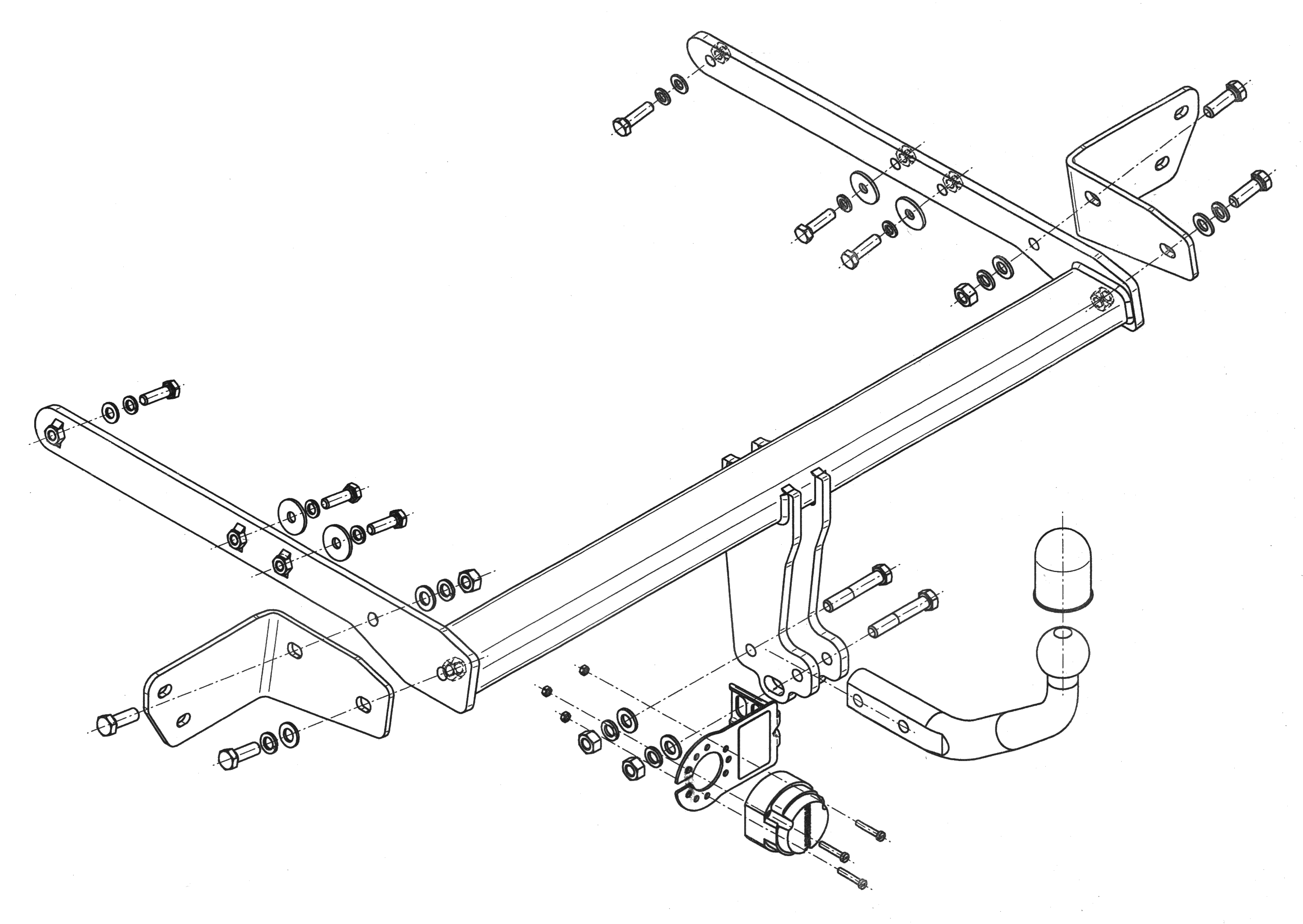 Vetokoukku STEINHOF STF-273 Ford Mondeo, Mondeo Turnier '12-