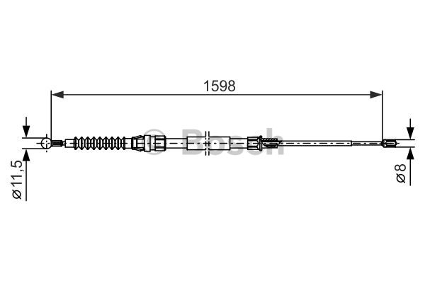 Käsijarruvaijeri BOSCH 1 987 482 379