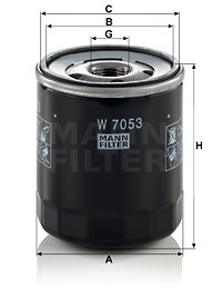 Öljynsuodatin MANN-FILTER W 7053