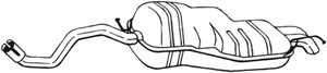 Takaäänenvaimentaja, AUDI A3, SEAT LEON, VW GOLF IV, GOLF Van IV, NEW BEETLE, NEW BEETLE Cabriolet, 1J6253609BA, 1J6253609BN, 1J6253609B