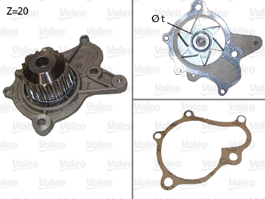 Vesipumppu VALEO 506922