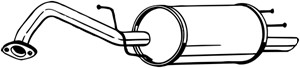 Takaäänenvaimentaja, CHEVROLET REZZO Minibus, minivan, DAEWOO REZZO, 96264045, 96264046, 96264047, 96335837