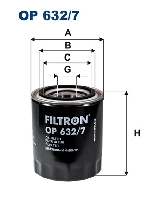 Öljynsuodatin FILTRON OP 632/7