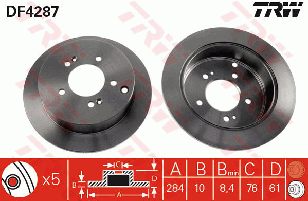 Jarrulevy TRW DF4287
