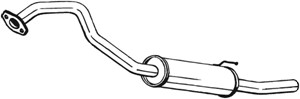 Takaäänenvaimentaja, NISSAN PATROL GR IV, 2035032J00, 2035032J05