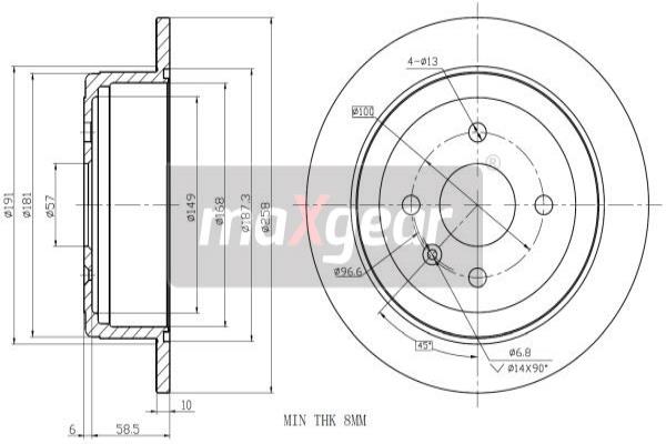 Jarrulevy MAXGEAR 19-0917