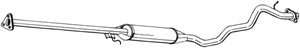 Keskiäänenvaimentaja, HONDA CR-V I, 18220S10A02, 18220S10A03