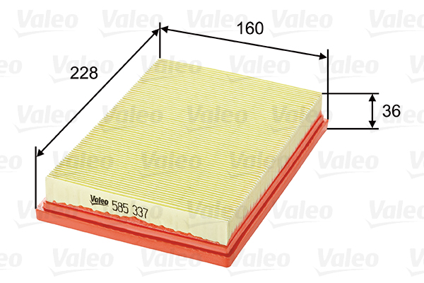 Ilmansuodatin VALEO 585337