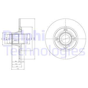 Jarrulevy DELPHI BG9033RSC