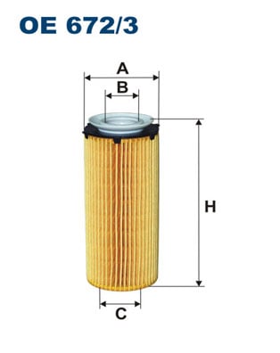 Öljynsuodatin FILTRON OE 672/3