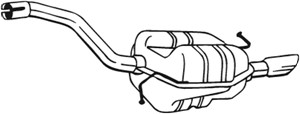 Takaäänenvaimentaja, VW PASSAT B6, PASSAT B6 Variant, 3C0253609Q
