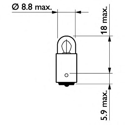 Polttimo, kynnysvalo PHILIPS 13913CP