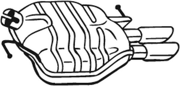 Takaäänenvaimentaja BOSAL 105-031