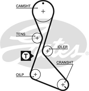 Hammashihna, RENAULT,VOLVO, 1370779, 1685861, 3342103, 6C119176AA, 6C119176AB, 7700718752