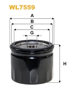 Öljynsuodatin WIX FILTERS WL7559