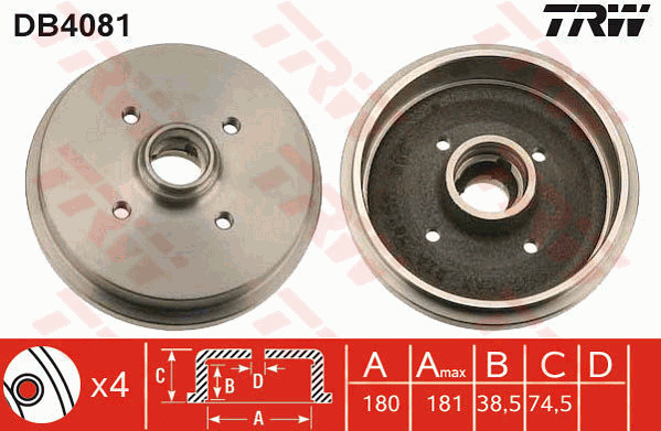 Jarrurumpu TRW DB4081