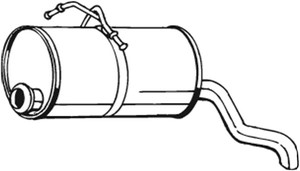 Takaäänenvaimentaja, CITROËN,PEUGEOT, 1726GL, 1726GN, 1730L6